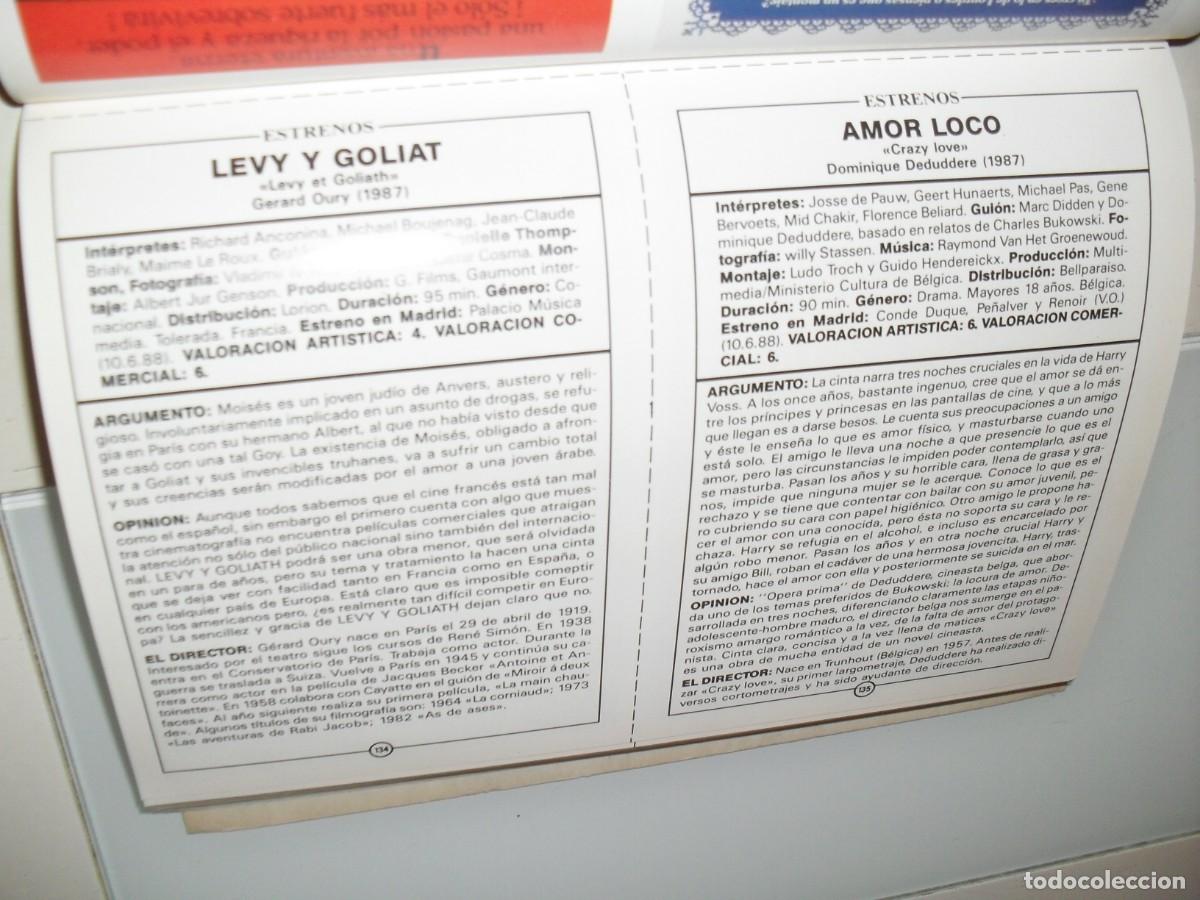Cine: PROGRAMA DOBLE(EN PAPEL COUCHE):CRAZY LOVE/LEVI Y GOLIATH.EDICIONES JC,1989 - Foto 2