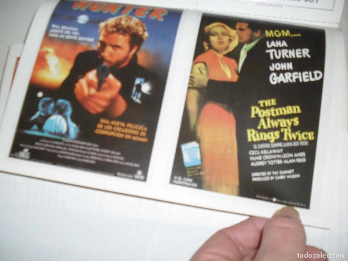 Kino: PROGRAMA DOBLE(EN PAPEL COUCHE):HUNTER/EL CARTERO SIEMPRE LLAMA 2 VECES.EDICIONES JC,1989