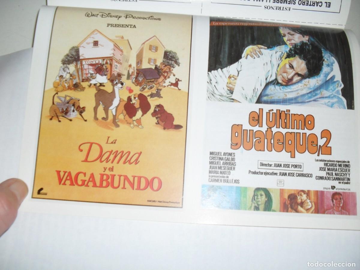 Cine: PROGRAMA DOBLE(EN PAPEL COUCHE):LA DAMA Y EL VAGABUNDO/EL ULTIMO GUATEQUE 2.EDICIONES JC,1989 - Foto 1