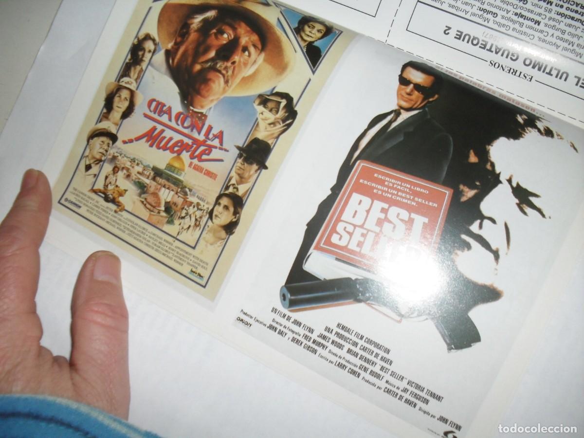 Kino: PROGRAMA DOBLE(EN PAPEL COUCHE):CITA CON LA MUERTE/BEST SELLER.EDICIONES JC,1989