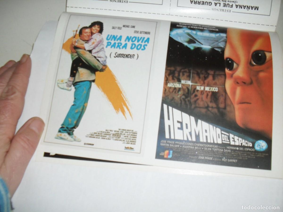 Kino: PROGRAMA DOBLE(EN PAPEL COUCHE):UNA NOVIA PARA 2-HERMANO DEL ESPACIO.EDICIONES JC,1989