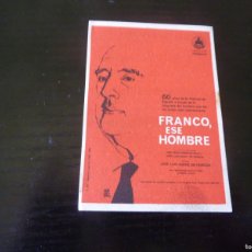 Cine: FOLLETO DE CINE FRANCO ESE HOMBRE CON PUBLICIDAD