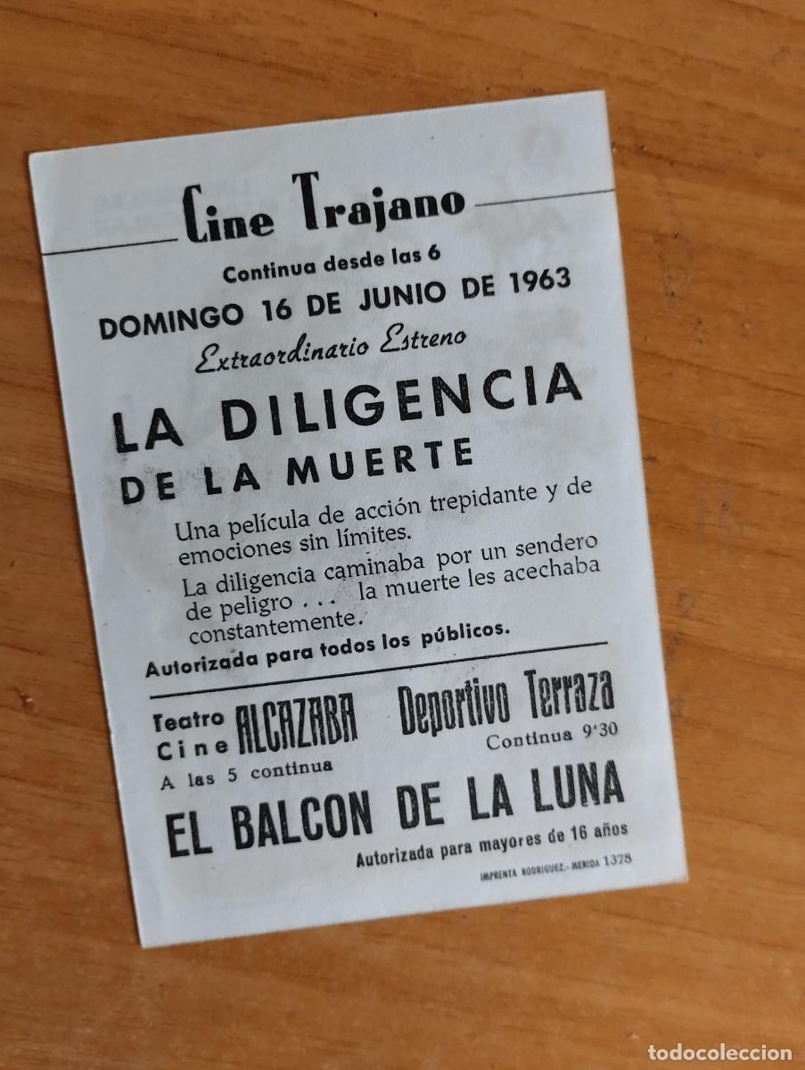 Cine: AZUL-PROGRAMA DE CINE .--- LA DILIGENCIA DE LA MUERTE CT - Foto 2