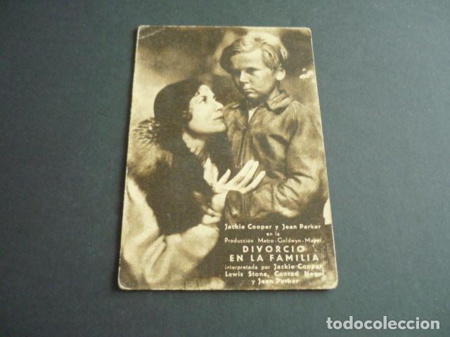 Cine: DIVORCIO EN LA FAMILIA PROGRAMA DE MANO SIN PUBLICIDAD - Foto 1