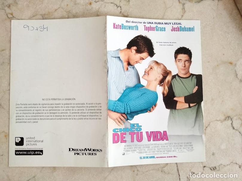 Cine: PTCC 188 EL CHICO DE TU VIDA PROGRAMA INVITACION UIP KATE BOSWORTH - Foto 1