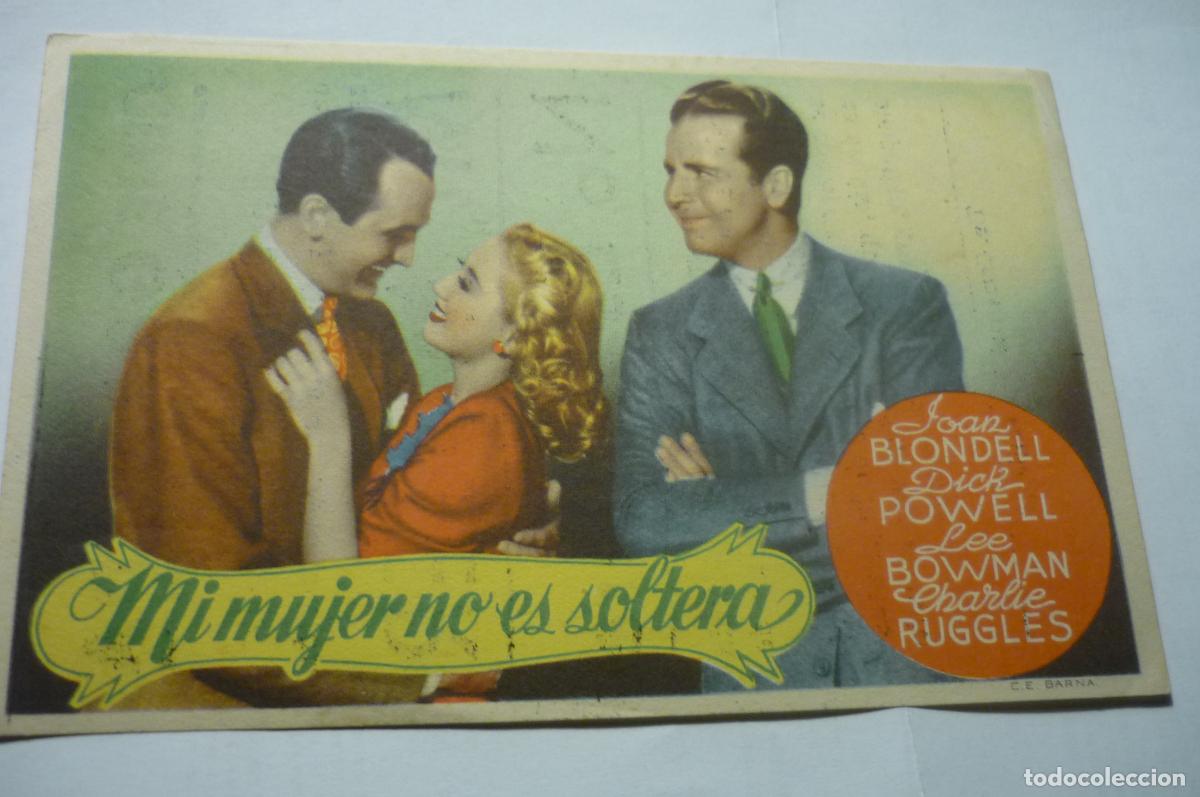 Cine: PROGRAMA MI MUJER NO ES SOLTERA.-JOAN BLONDELL PUBLICIDAD - Foto 1