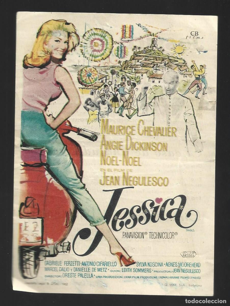 Cine: 1 folleto programa cine a&ntilde;o 1963 jessica - Foto 1