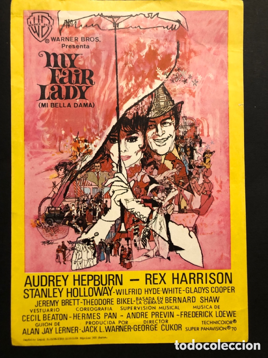 Cine: Programa my fair lady audrey hepburn A1