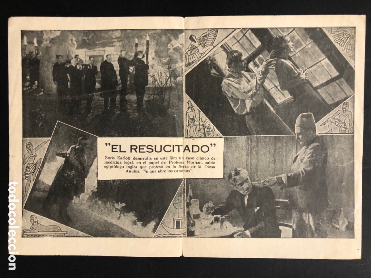 Cine: Programa el resucitado boris karloff con publicidad cine perello A4 - Foto 2