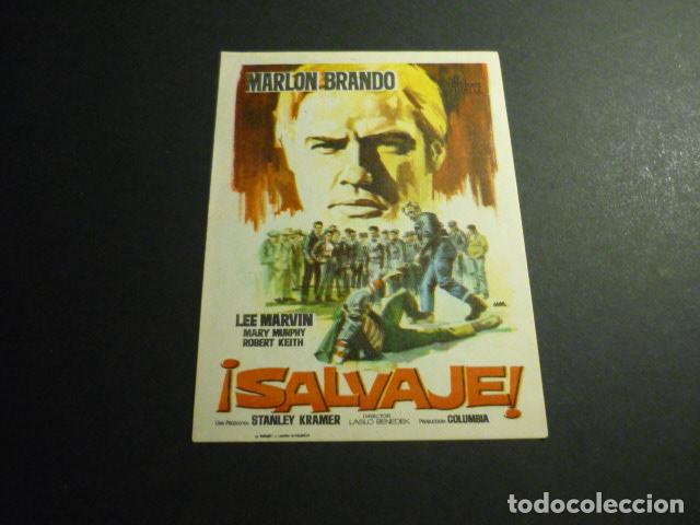 Cine: &iexcl;SALVAJE! PROGRAMA DE MANO SIN PUBLICIDAD