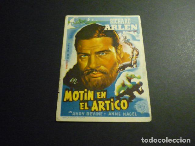 Cine: MOTIN EN EL ARTICO PROGRAMA DE MANO SIN PUBLICIDAD - Foto 1