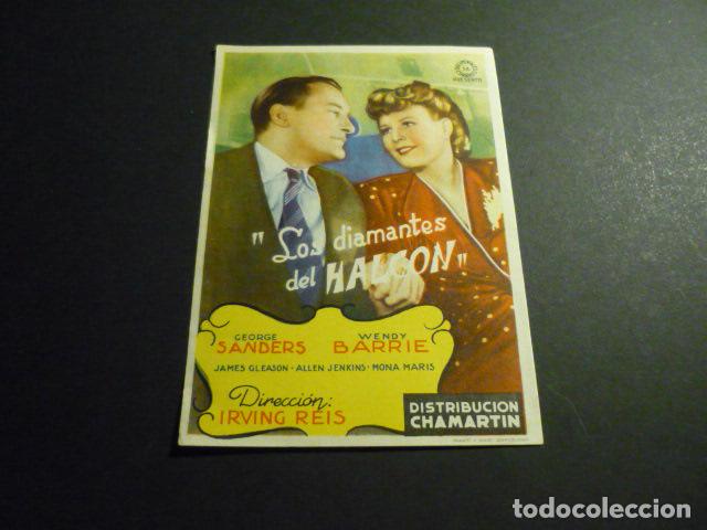 Cine: LOS DIAMANTES DEL HALCON PROGRAMA DE MANO SIN PUBLICIDAD