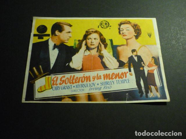 Cine: EL SOLTERON Y LA MENOR PROGRAMA DE MANO SIN PUBLICIDAD - Foto 1
