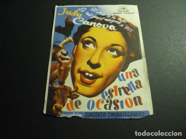 Cine: UNA ESTRELLA DE OCASION PROGRAMA DE MANO SIN PUBLICIDAD