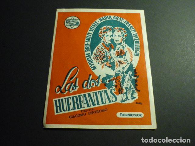Cine: LAS DOS HUERFANITAS PROGRAMA DE MANO SIN PUBLICIDAD - Foto 1
