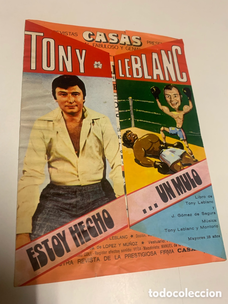 Cine: Programa de teatro estoy hecho un mulo tony leblanc - Foto 1