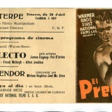  Foglietti di film di film antichi di cinema: EL PREDILECTO, CON JAMES CAGNEY.