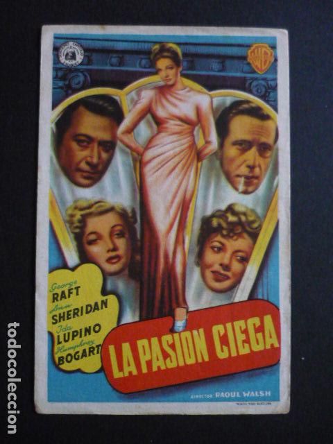 Cine: LA PASION CIEGA PROGRAMA DE MANO SIN PUBLICIDAD - Foto 1