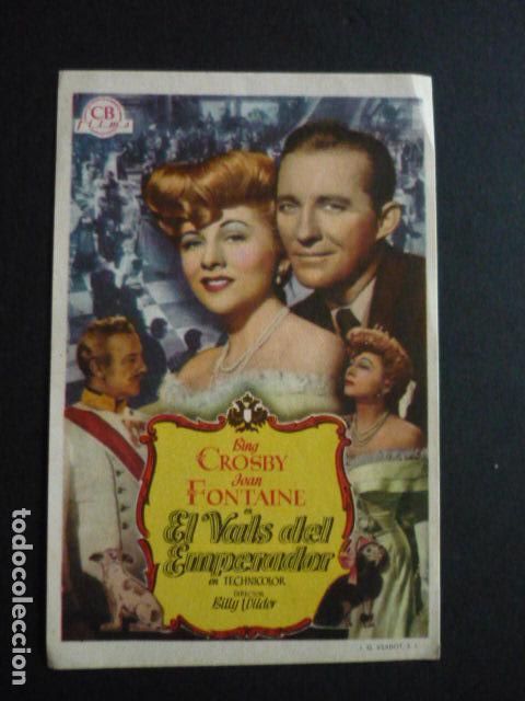 Cine: EL VALS DEL EMPERADOR PROGRAMA DE MANO SIN PUBLICIDAD - Foto 1