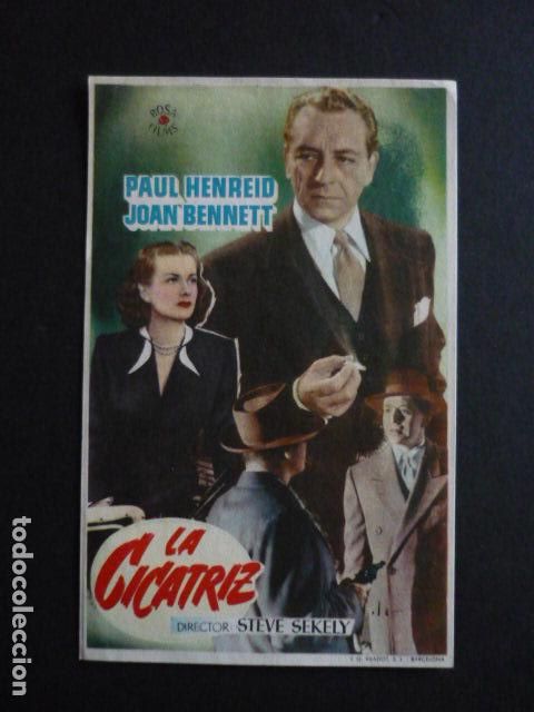 Cine: LA CICATRIZ PROGRAMA DE MANO SIN PUBLICIDAD