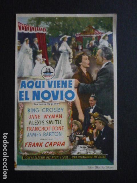 Kino: AQUI VIENE EL NOVIO PROGRAMA DE MANO SIN PUBLICIDAD