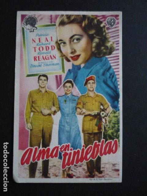 Cine: ALMA EN TINIEBLAS PROGRAMA DE MANO SIN PUBLICIDAD - Foto 1