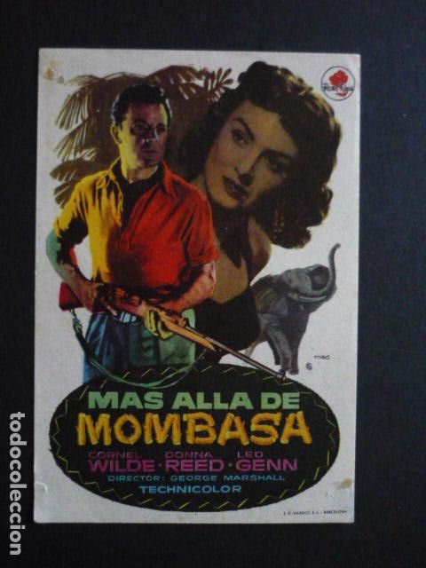Cine: MAS ALLA DE MONBASA PROGRAMA DE MANO SIN PUBLICIDAD - Foto 1