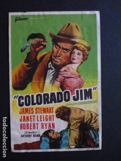 Cine: COLORADO JIM PROGRAMA DE MANO SIN PUBLICIDAD - Foto 1