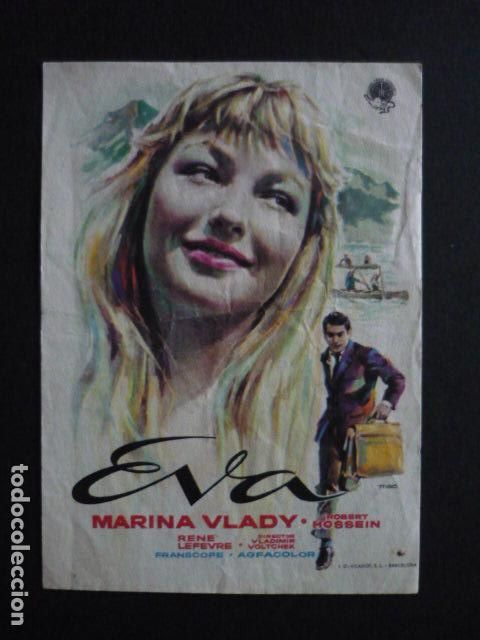 Cine: EVA PROGRAMA DE MANO SIN PUBLICIDAD