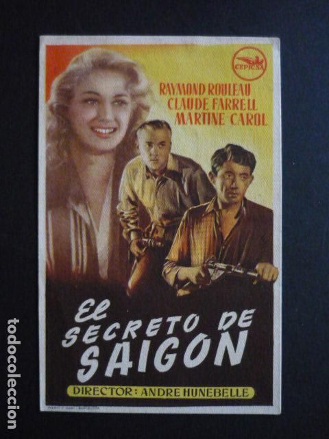 Cine: EL SECRETO DE SAIGON PROGRAMA DE MANO SIN PUBLICIDAD - Foto 1