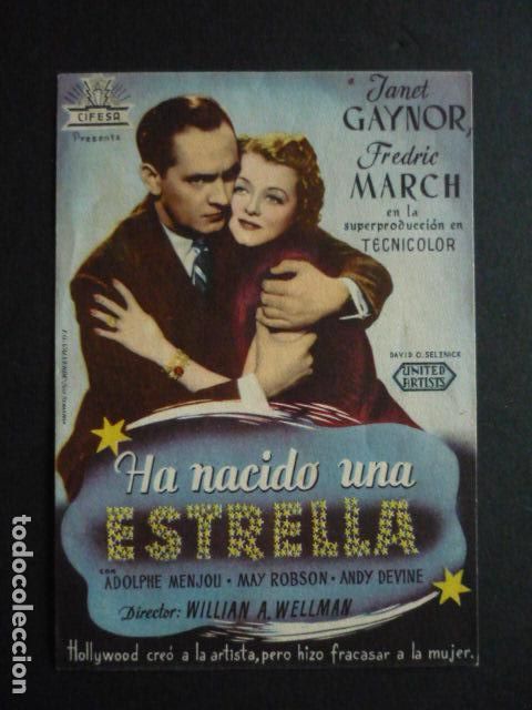 Cine: HA NACIDO UNA ESTRELLA PROGRAMA DE MANO SIN PUBLICIDAD - Foto 1