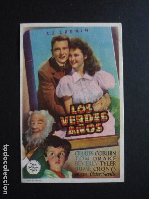 Cine: LOS VERDES A&Ntilde;OS PROGRAMA DE MANO SIN PUBLICIDAD