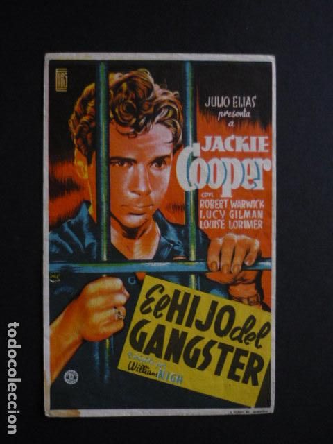  Flyers Publicitaires de films Anciens: EL HIJO DEL GANGSTER PROGRAMA DE MANO SIN PUBLICIDAD