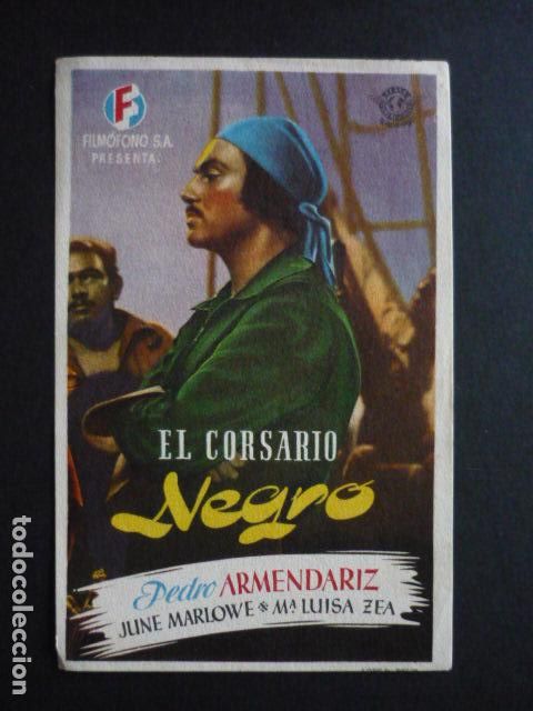 Cine: EL CORSARIO NEGRO PROGRAMA DE MANO SIN PUBLICIDAD - Foto 1