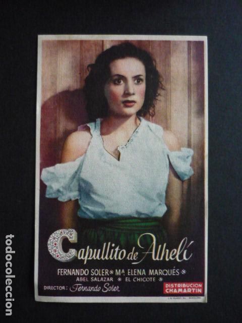 Cine: CAPULLITO DE ALHELI PROGRAMA DE MANO SIN PUBLICIDAD - Foto 1