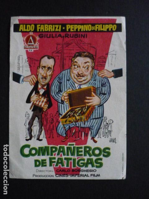 Cine: COMPA&Ntilde;EROS DE FATIGAS PROGRAMA DE MANO SIN PUBLICIDAD - Foto 1