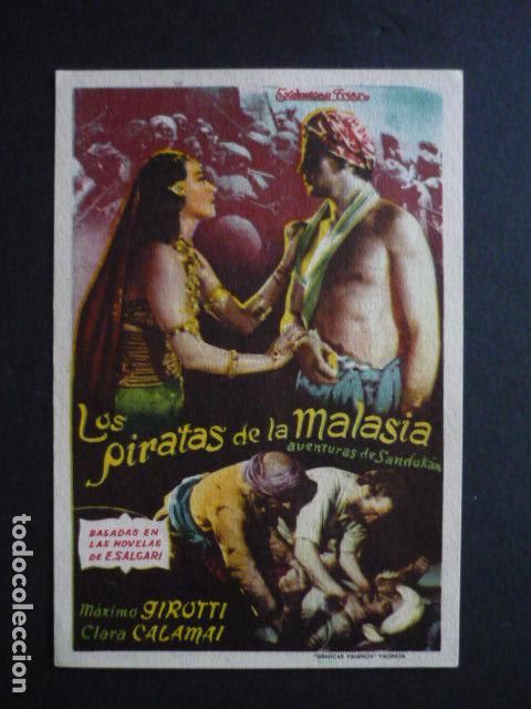  Flyers Publicitaires de films Anciens: LOS PIRATAS DE LA MALASIA PROGRAMA DE MANO SIN PUBLICIDAD