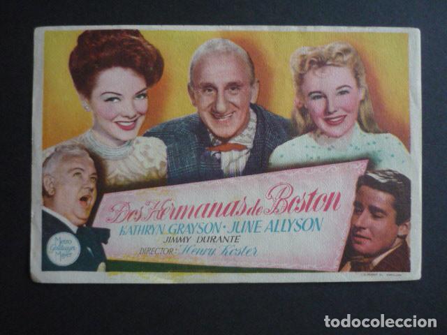 Cine: DOS HERMANAS DE BOSTON PROGRAMA DE MANO SIN PUBLICIDAD - Foto 1