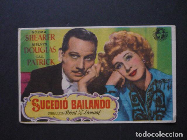 Cine: SUCEDI&Oacute; BAILANDO PROGRAMA DE MANO SIN PUBLICIDAD - Foto 1