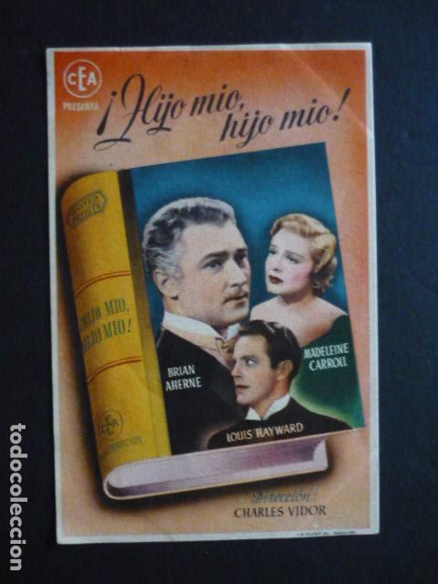 Cine: &iexcl;HIJO MIO HIJO MIO! PROGRAMA DE MANO SIN PUBLICIDAD - Foto 1
