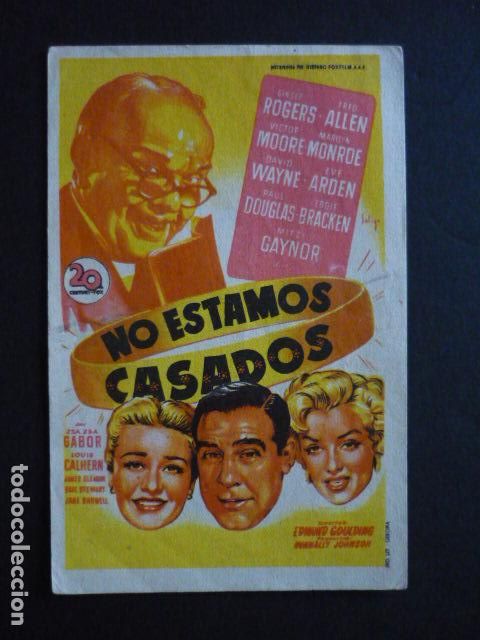 Cine: NO ESTAMOS CASADOS PROGRAMA DE MANO SIN PUBLICIDAD - Foto 1
