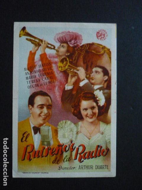 Cine: RUISE&Ntilde;OR DE LA RADIO PROGRAMA DE MANO SIN PUBLICIDAD - Foto 1