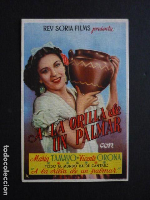 Cine: A LA ORILLA DE UN PALMAR PROGRAMA DE MANO SIN PUBLICIDAD - Foto 1