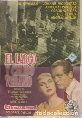 Cine: PROGRAMA DE CINE: EL LARGO Y C&Aacute;LIDO VERANO PC-7212 - Foto 1