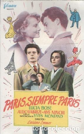 Cine: PROGRAMA DE CINE: PAR&Iacute;S, SIEMPRE PAR&Iacute;S PC-7216 - Foto 1
