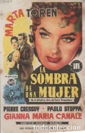 Cine: PROGRAMA DE CINE: LA SOMBRA DE UNA MUJER PC-7219 - Foto 1