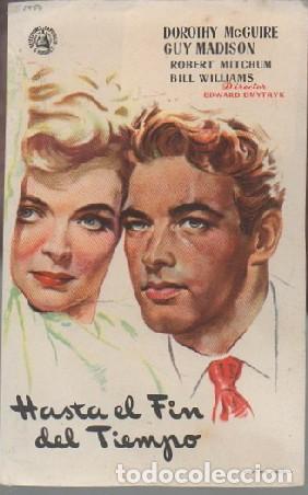 Cine: PROGRAMA DE CINE: HASTA EL FIN DEL TIEMPO PC-7220 - Foto 1