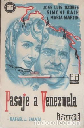 Cine: PROGRAMA DE CINE: PASAJE A VENEZUELA PC-7222 - Foto 1