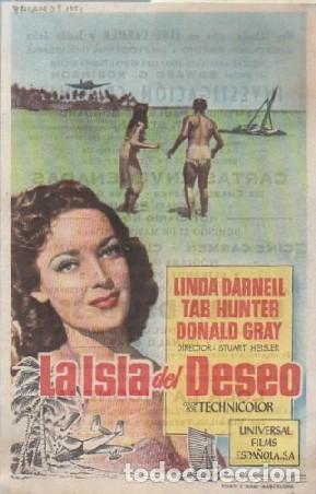 Cine: PROGRAMA DE CINE: LA ISLA EL DESEO PC-7237 - Foto 1