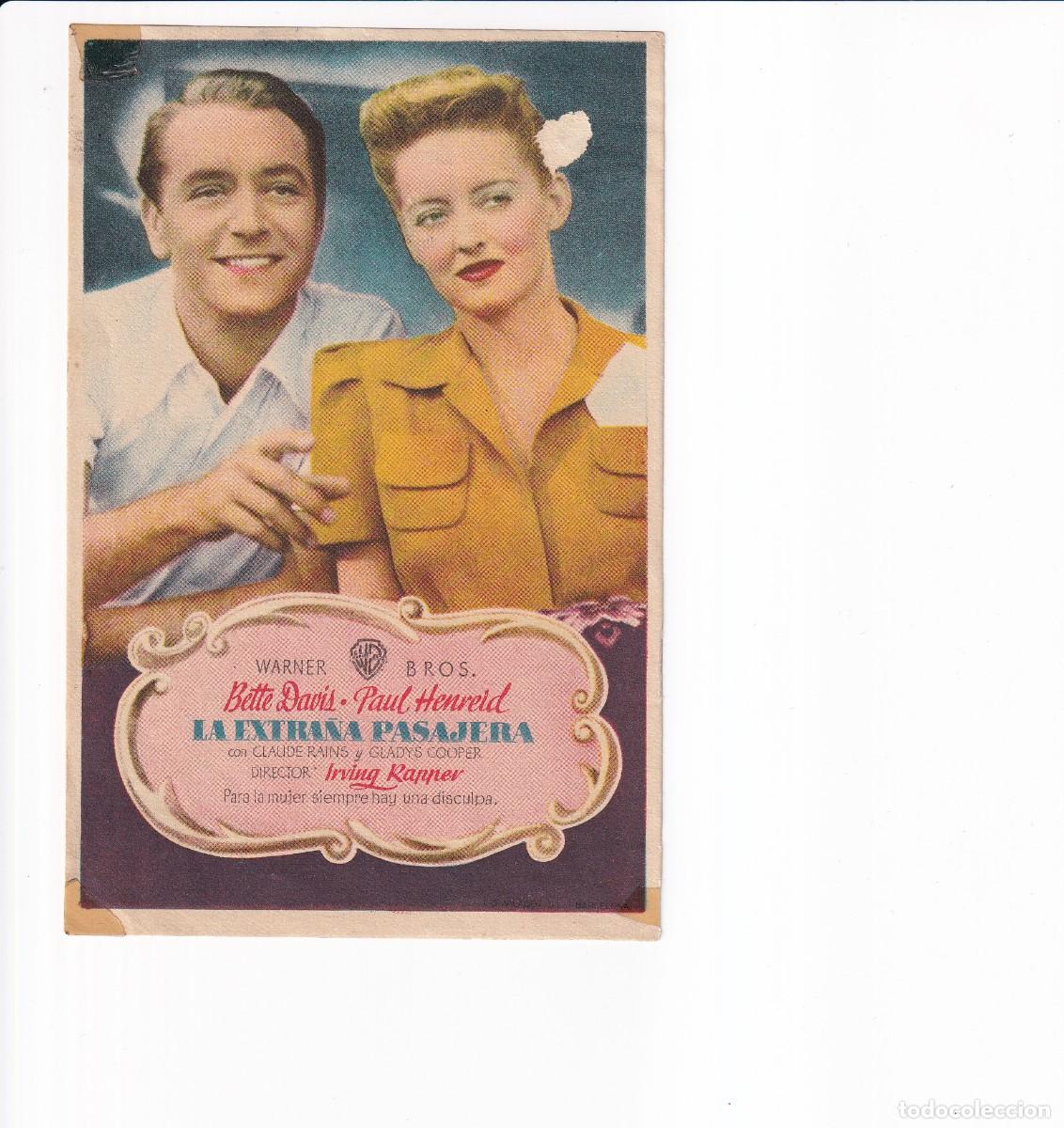 Cine: LA EXTRA&Ntilde;A PASAJERA : BETTE DAVIS - Foto 1